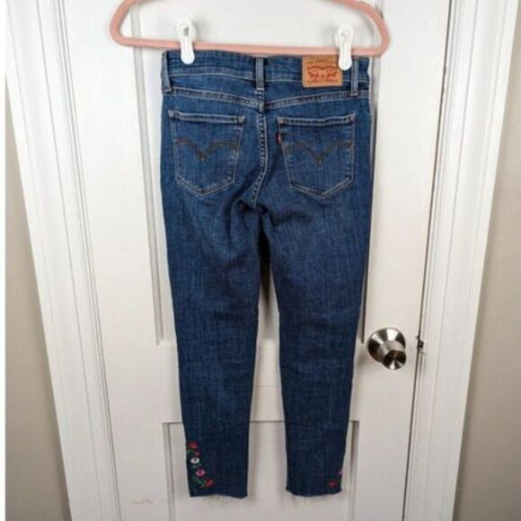 Levi's | 711 Skinny Embroidered Jeans Sz 24 - Picture 2 of 7
